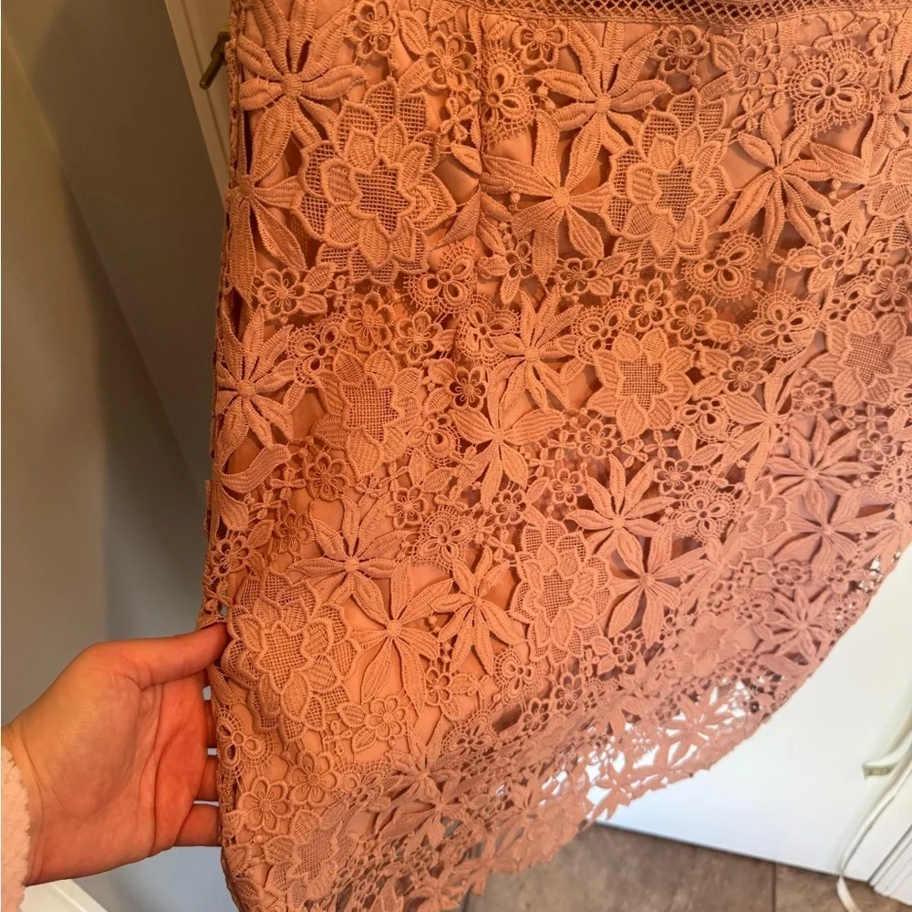 NWT Bardot Lace Mini Dress in Mauve